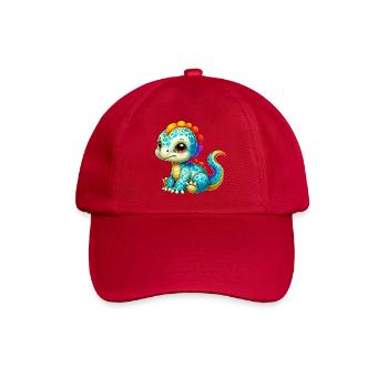 Dinosaurier - Baseballkappe - klassisch Rot - Vorne