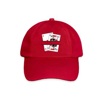 Bannière de blackjack - Casquette classique - rouge classique - Devant