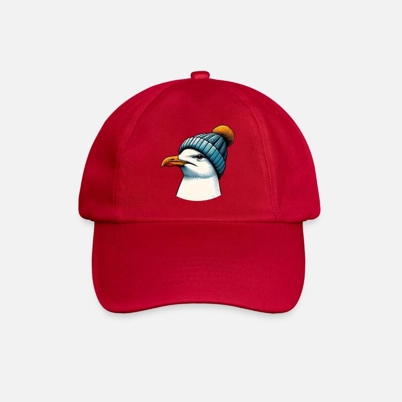 Möwe - Baseballkappe - klassisch Rot