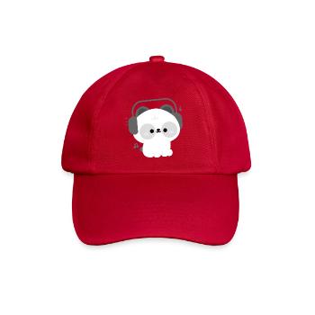Panda Headphones - Baseball Cap - classic red - Front