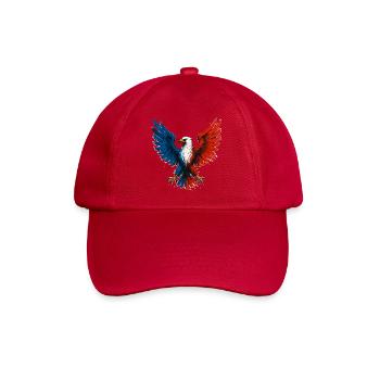 Aigle flamboyant bleu blanc rouge France Patriote - Casquette classique - rouge classique - Devant