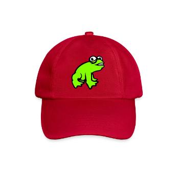 Frog grins cool funny comic crazy toad - Baseball Cap - classic red - Front