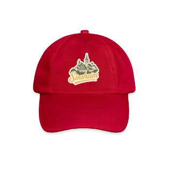 Sinsheim Kraichgau - Illustration Handlettering - Baseballkappe - klassisch Rot - Vorne