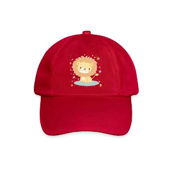 Cute lion with starry sky - Baseball Cap - classic red - Front