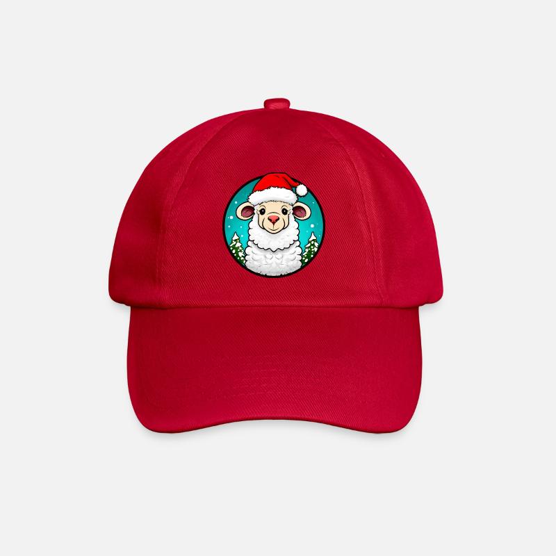 Sheep Christmas - Baseball Cap - classic red