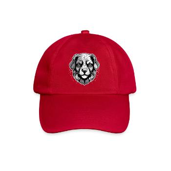 Hund - Baseballkappe - klassisch Rot - Vorne