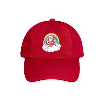 Beagle Hund Weihnachtsmann Weihnachten - Baseballkappe - klassisch Rot - Vorne