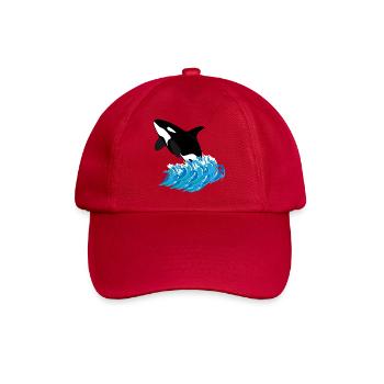 Orca Print - Baseball Cap - classic red - Front