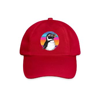 Penguin Neon-Goggles Retro - Baseballkappe - klassisch Rot - Vorne