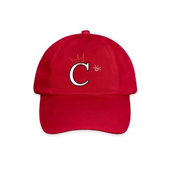 Buchstabe c Kronenherz - Baseballkappe - klassisch Rot - Vorne