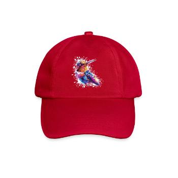 Éclaboussure colorée d’aquarelle colibri - Casquette classique - rouge classique - Devant