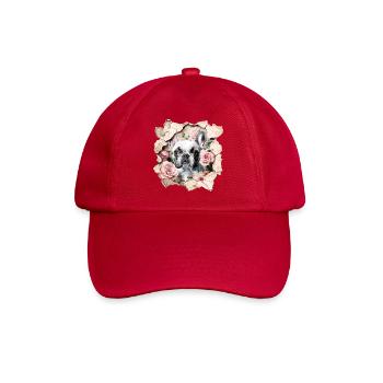 French Bulldog - Baseball Cap - classic red - Front