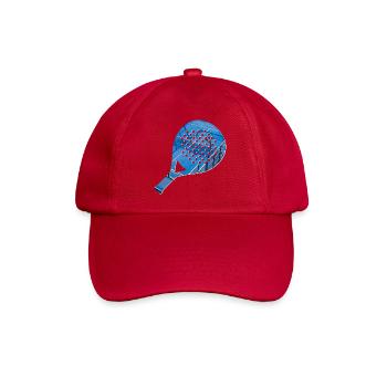 PADEL Racket Shirt, Hoodie, Cup, Cap - Baseball Cap - classic red - Front