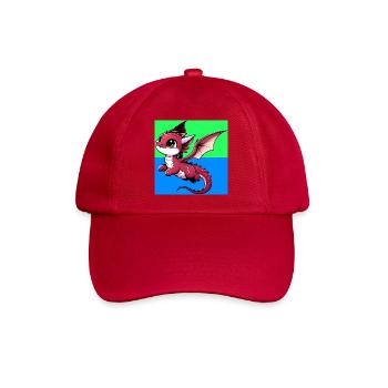 Drache - Baseballkappe - klassisch Rot - Vorne