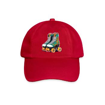 Patins à roulettes Floral Flair sarcelle - Casquette classique - rouge classique - Devant