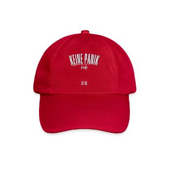Keine Panik Name ist da personalisierbar Geschenk! - Baseballkappe - klassisch Rot - Vorne