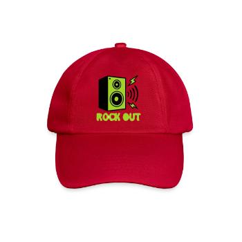 Rock Out Lautsprecher Icon - Baseballkappe - klassisch Rot - Vorne