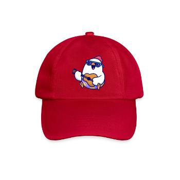 Penguin Guitar Beach Jam - Baseballkappe - klassisch Rot - Vorne