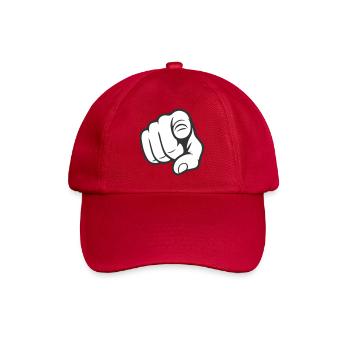 Pointer du doigt Tu gesticules Design d’autocollants - Casquette classique - rouge classique - Devant
