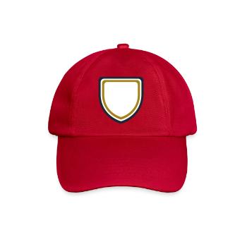 Coat of arms frame gold - design custom text - Baseball Cap - classic red - Front