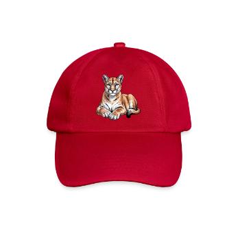 Mountain Lion Animal Lover Wildlife - Casquette classique - rouge classique - Devant