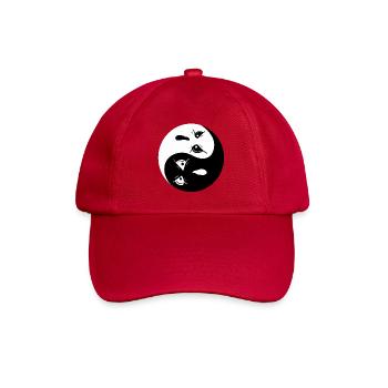 Yin Yang Ghosts I Halloween - Baseball Cap - classic red - Front