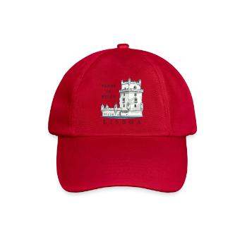 Lisbonne, Torre de Belem, Portugal, Dessin à la main - Casquette classique - rouge classique - Devant