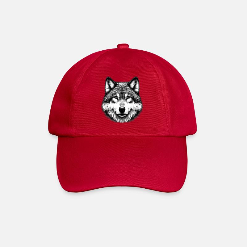 Wolf - Baseballkappe - klassisch Rot