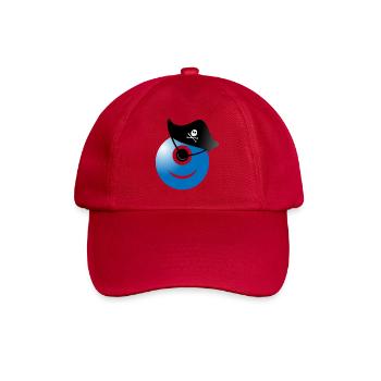 Piratenauge Pirat Kind Seemann Kapitän - Baseballkappe - klassisch Rot - Vorne