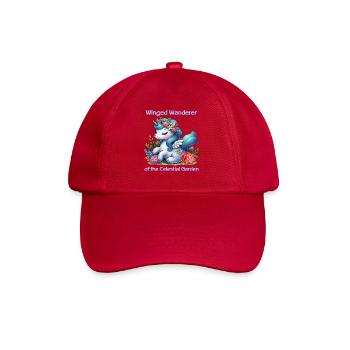 Himmlischer Garten Geflügeltes Einhorn - Baseballkappe - klassisch Rot - Vorne