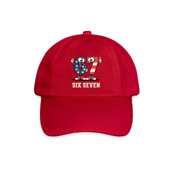 US Flag 67 Memes Six Seven - Baseball Cap - classic red - Front