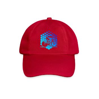 Motif classique du vélo de route - Casquette classique - rouge classique - Devant