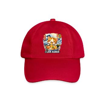 I love Ramen Cat Neko Kawaii Anime - Baseball Cap - classic red - Front