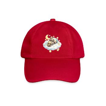 Baby_Oskar-_Mond_-_Sterne - Baseballkappe - klassisch Rot - Vorne