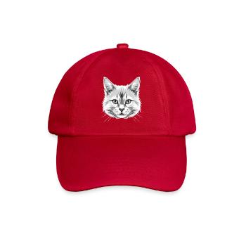 Angora Cat White Angora Cat Cute Angora Cats - Baseball Cap - classic red - Front