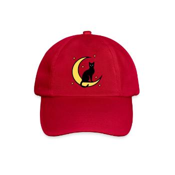 Katze Mond Sterne Hexerei - Baseballkappe - klassisch Rot - Vorne