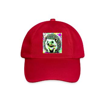 Igel - Baseballkappe - klassisch Rot - Vorne