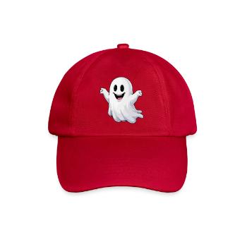 Cheerful Cartoon Ghost - Baseball Cap - classic red - Front