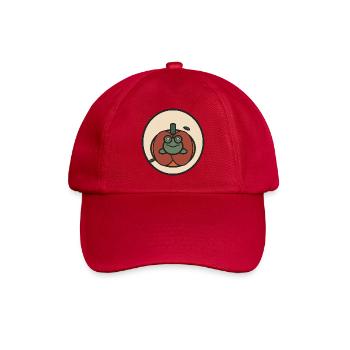 Kawaii frog in pumpkin - Baseball Cap - classic red - Front