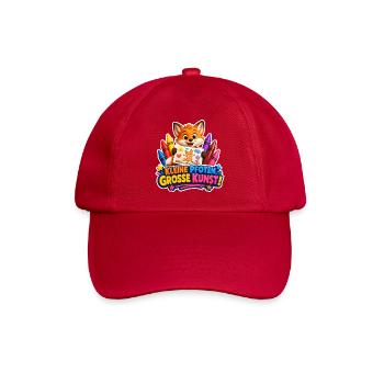 Kreativer Fuchs kleine Pfoten ganz grosse Kunst - Baseballkappe - klassisch Rot - Vorne