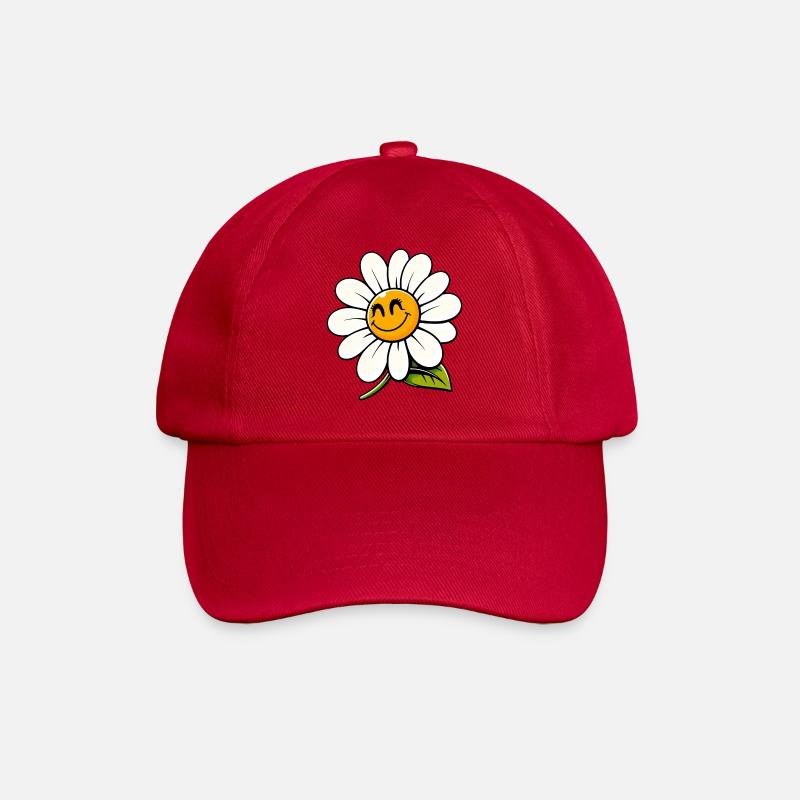 Gänseblümchen - Baseballkappe - klassisch Rot
