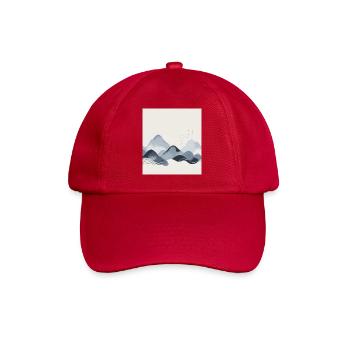 Abstract Mountains - Baseball Cap - classic red - Front