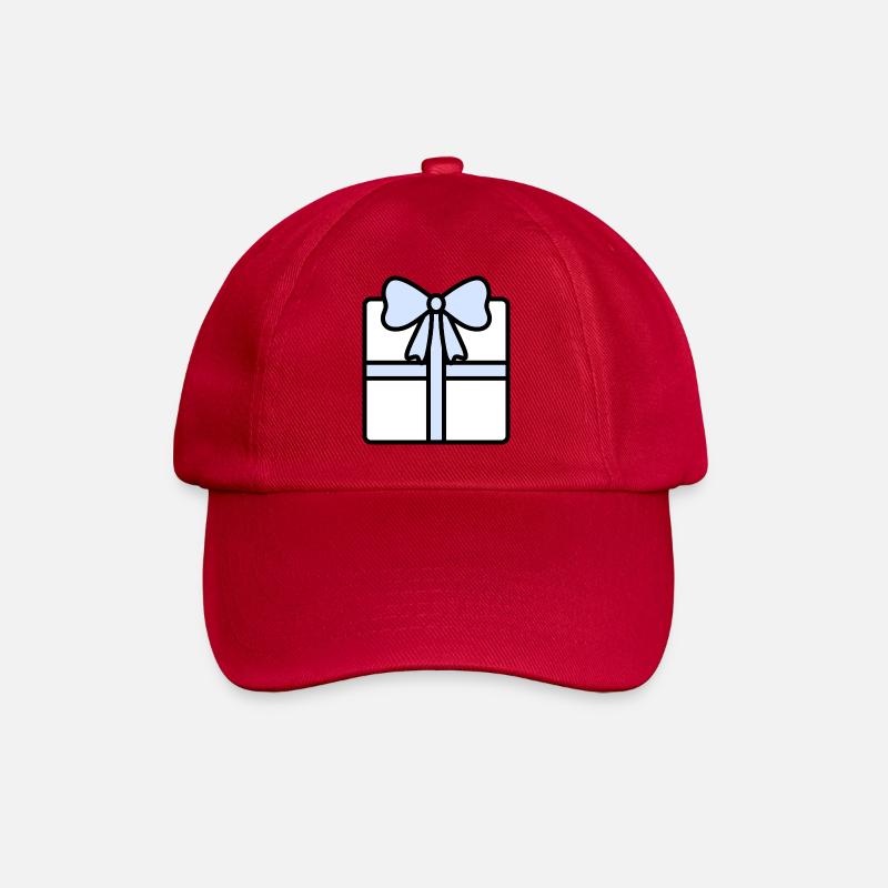 Boîte cadeau élégante avec ruban - Casquette classique - rouge classique