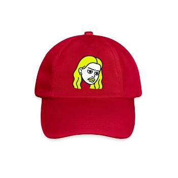 Sad Woman Pop Art - Baseball Cap - classic red - Front
