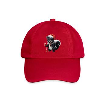 Moufette de Noël sucrée avec canne - Casquette classique - rouge classique - Devant