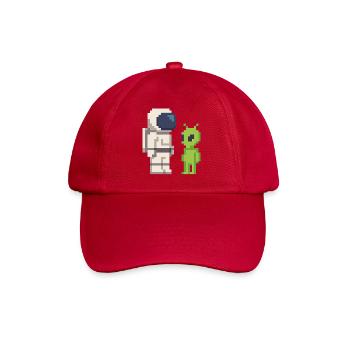 Pixel Astronaut rencontre Alien - Casquette classique - rouge classique - Devant