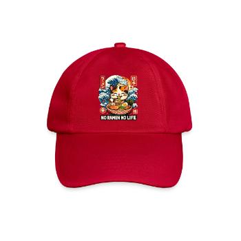 Ramen Katze Kanagawa - Baseballkappe - klassisch Rot - Vorne