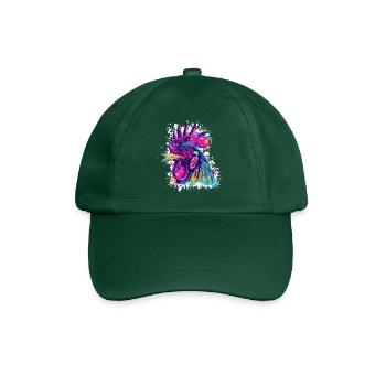 Art du coq Graffiti - Casquette classique - vert bouteille - Devant