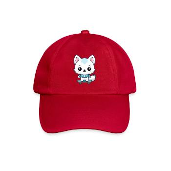 Little Fox Skateboard Blue - Baseball Cap - classic red - Front
