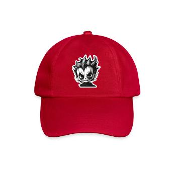 Spikiger Totenkopf-Chibi - Baseballkappe - klassisch Rot - Vorne